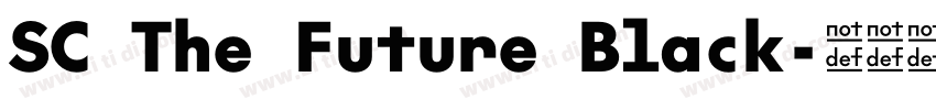 SC The Future Black字体转换
